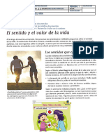 Taller Decimo Grado El Valor de La Vida 2021 PDF