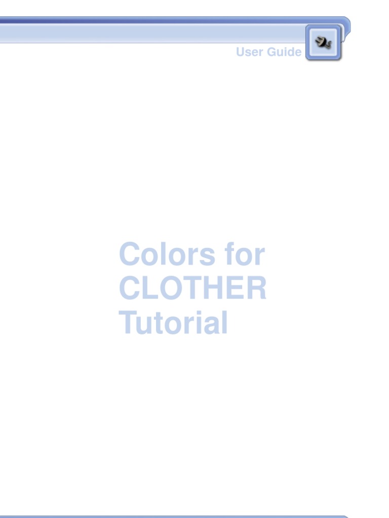 Colors For Clother Tutorial | PDF | Texture Mapping | Areas Of Computer ...