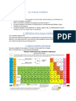 Cours La Masse Molaire PDF