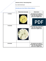 Biology - Laboratory Activity 2 - Germinating Pollen