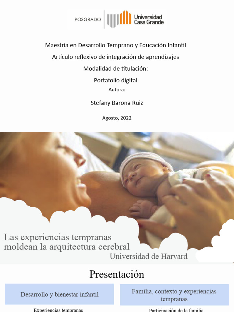 Primera Infancia | PDF | Educación de la primera infancia | Aprendizaje