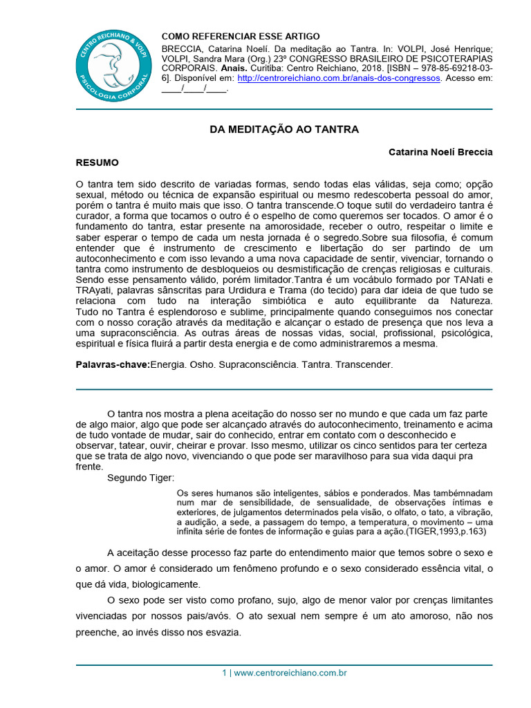 Tantra: Crescimento e Libertação Pessoal | PDF | Tantra | Amor