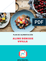 Plan de Alimentación: Aline Denisse Uvilla