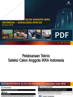 Materi Sosialisasi Seleksi Calon Anggota IKRA Indonesia 2024