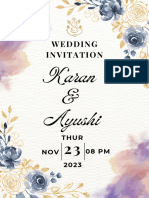 Karan Weds Ayushi Wedding Invitation