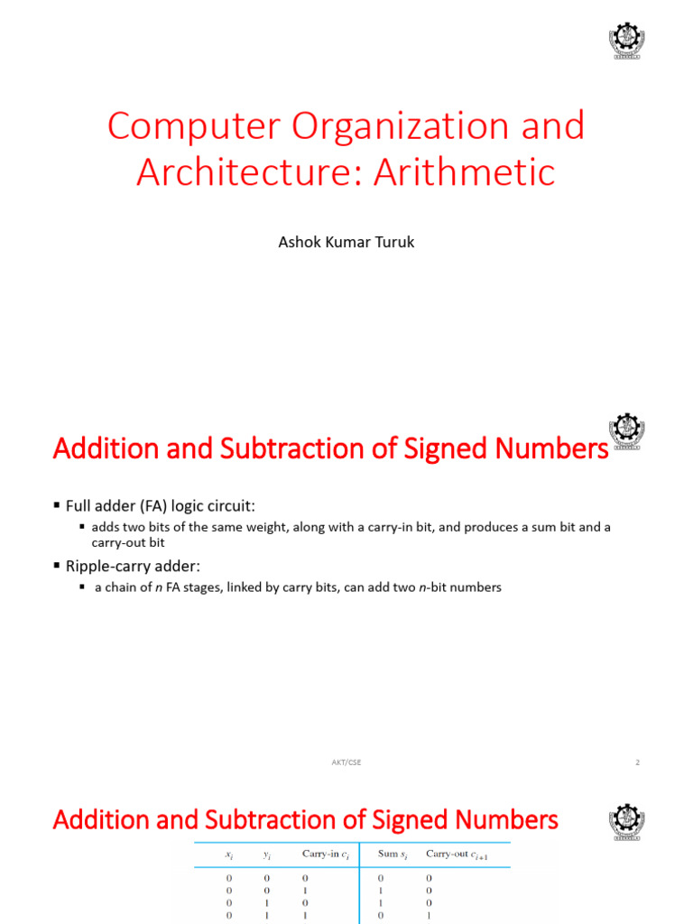 Arithmetic | PDF | Multiplication | Computer Engineering