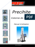 Manuel Utilisation Mode Emploi Colonne de Mesure Motorisee Precihite El100 Someco