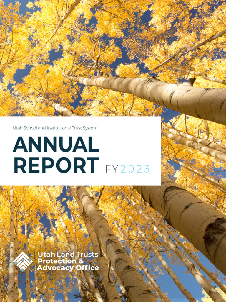 '23 Annual Report-Beneficiary Report On Trust Lands & Funds | PDF ...