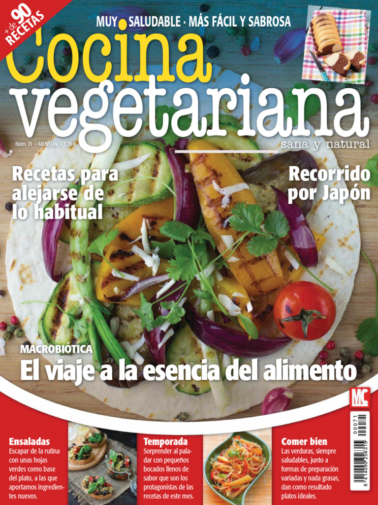 Cocina Vegetariana 071 | PDF | ensalada | Vinagreta