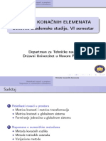 MKE-predavanje 6 - PK-Prostorni Resetkasti Nosaci I Numericke Metode