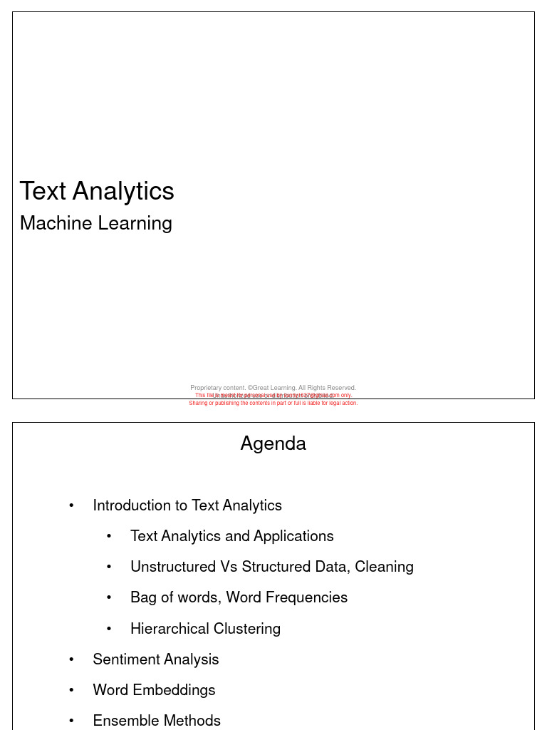 Slides text mining pdf analytics learning
