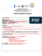 PLANO DE DISCIPLINA 2022 Modelo para Avaliação Da Equipe