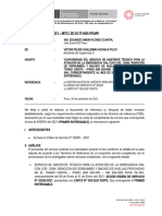 INFORME #CONFORMIDAD ASISTENTE TECNICO GARITA - IPARO 1er y 2do Entregable