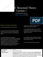 CE 3141 Structural Theory Lecture 1 2023