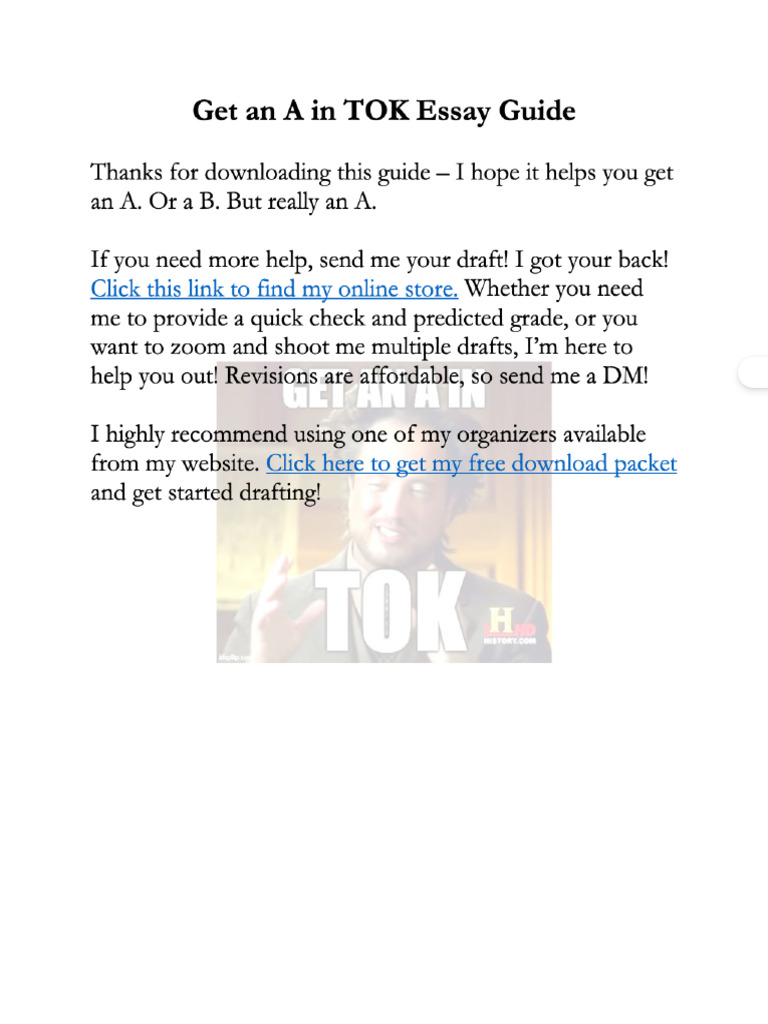 Get An A in TOK Title 6 Guide | PDF