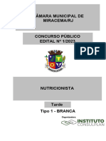 Instituto Consulplan 2024 Prefeitura de Miracema RJ Nutricionista Prova