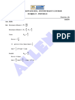 Jee (Main + Advanced) : Enthusiast Course Subject: Physics: Topic: Current Electricity Exercise: JA