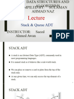 Data Structures Algorithms - Lecture 23 24 25 - Stack Queue ADT