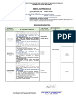 Nº 8va. SESIÓN DE APRENDIZAJE Proyecto Empresarial