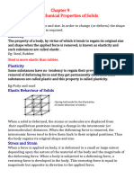 Mechanical Properties of Solids: Elasticity