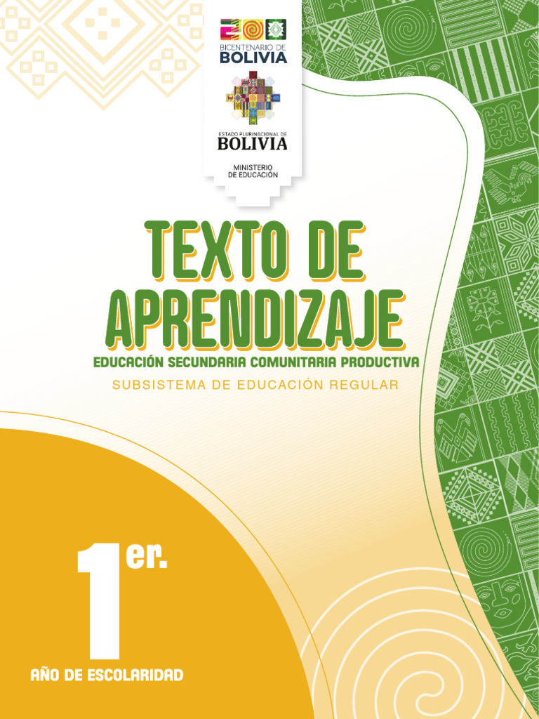 Texto de Aprendizaje 1ro Secundaria 2024 | PDF | Comunicación | Sílaba