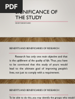 Significance of The Study