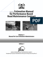 Road Cost Estimation