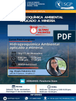 Brochure - Hidrogeoquímica Ambiental Aplicado A Mimeria