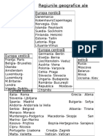 Toaz - Info Regiunile Geografice Ale Europei PR