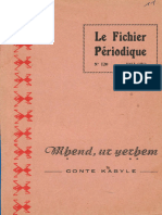 FDB N°120 - Mhend Ur Yerhem - Conte Kabyle - 1973 - 66 Pages