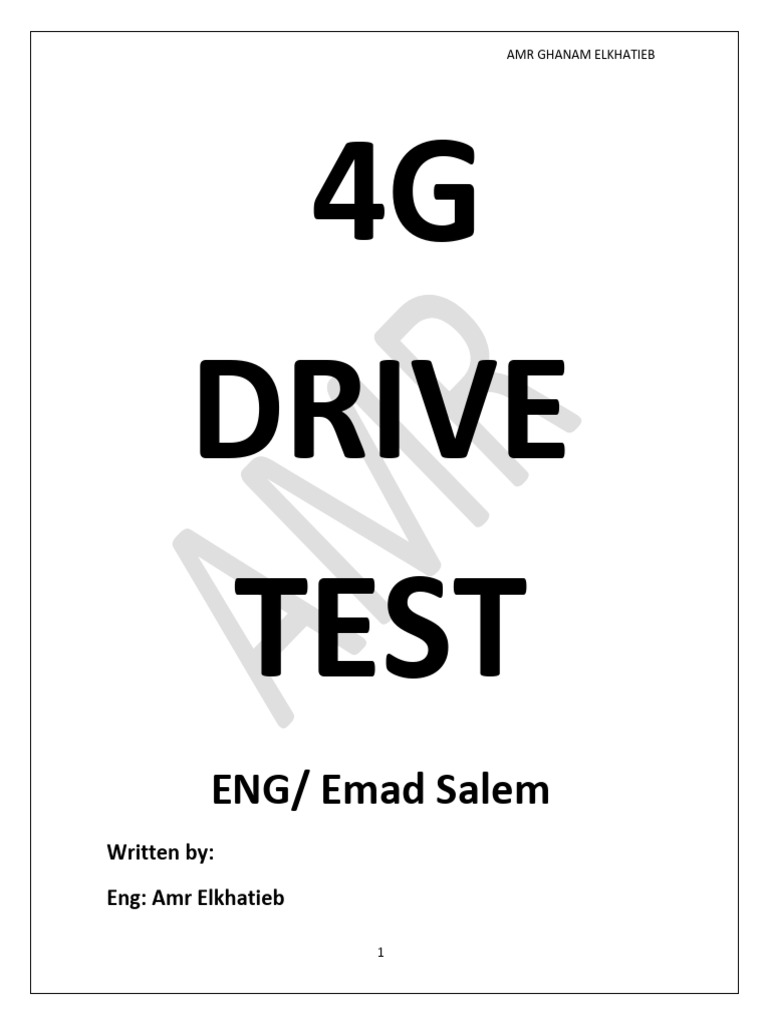 4g drive test eng emad salem pdf