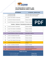 Calendario Academico I Periodo 2024