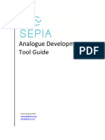 SEPIA Analogue Development Tool Guide