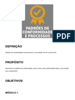 TEMA 05 - Padrões de conformidade e processos