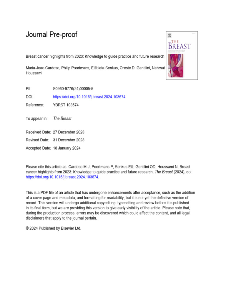 2023 Breast Cancer Practice Insights | PDF | Breast Cancer | Radiation ...