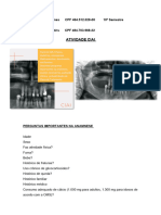 Plano de Tratamento Paciente Idoso Disciplina Clínica de Atenção Ao Idoso - Odontologia