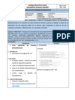 Planificacion 2do.. Filosofia Semana 06 Al 10 de Noviembre Del 2023