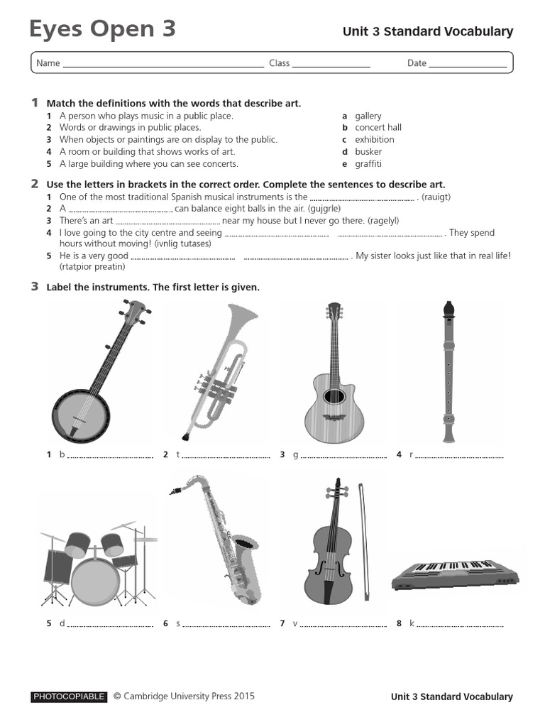 Musical Instruments and Art Activities | PDF | Human Communication ...
