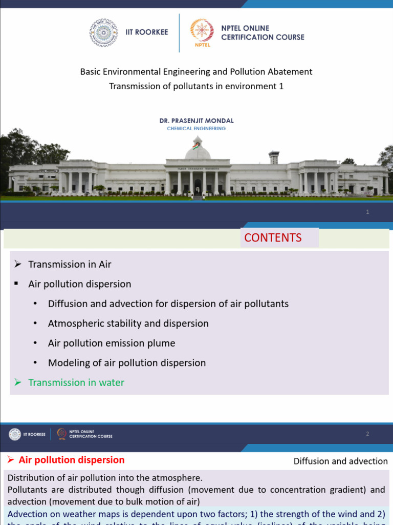 8 - Transmission of Pollutants in Environemnt | PDF | Meteorology ...