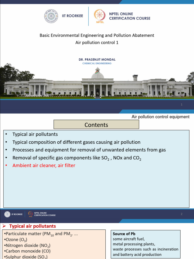 Air Pollution Control Techniques | PDF | Air Pollution | Carbon Dioxide