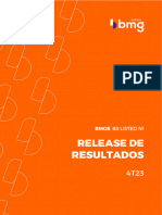 Press Release Do Resultado Do Banco BMG Do 4T23