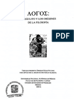 1 Logos. Heráclito y Los Orígenes de La Filosofía (2001, Universidad Nacional Autónoma de México)