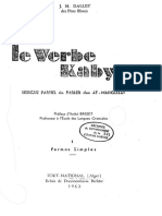 FDB Hors-Série - Le Verbe Kabyle - J.M. Dallet - 1953 - 517 Pages