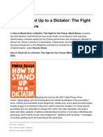 Lsereviewofbooks 2023 7 17 Book Review How To Stand Up To A Dictator The Fight For Our Future Maria Ressa