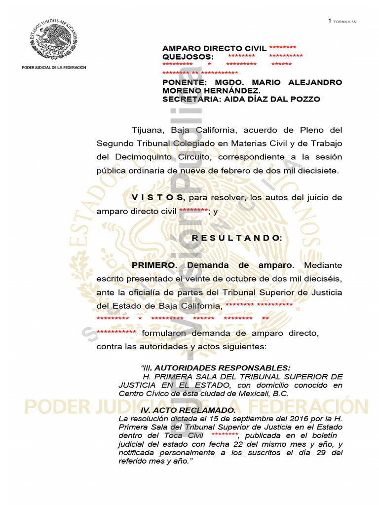 Amparo Directo | PDF | Jurisdicción | Caso de ley