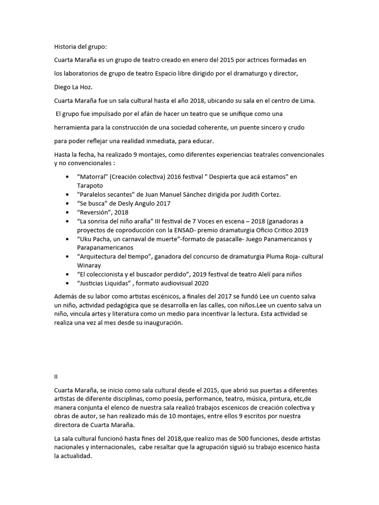 Cuarta Maraña Actualizado | PDF