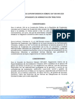 Resolucion de Superintendencia Numero SAT DSI 849 2020