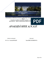 ANALIZA Site ANAF
