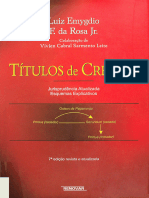 Luiz Emygdio F. Da Rosa, Titulos de Crédito, RJ Renovar, Caps. I e III