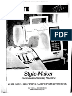 White 3100 Sewing Machine Instruction Manual